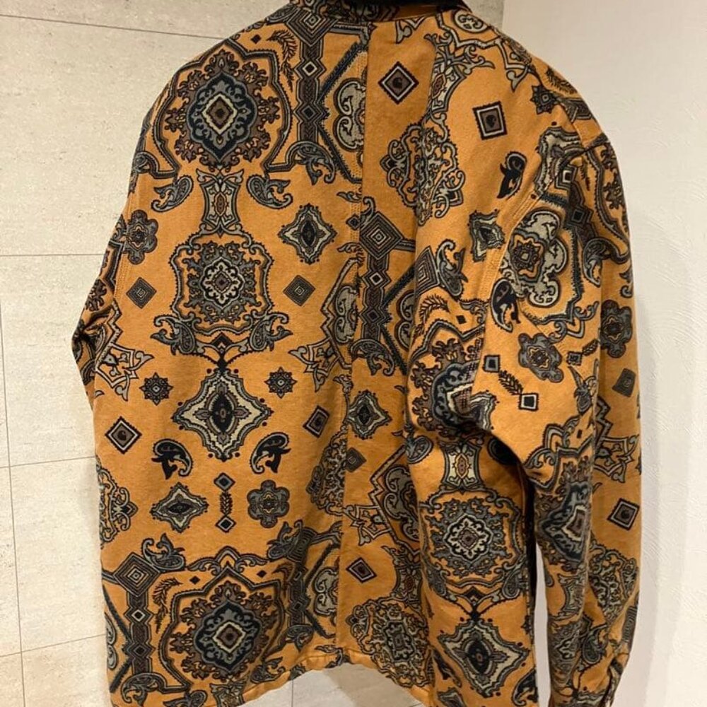 Carhartt Wip Paisley Tapestry Design Print Michigan Coat Jacket - Picture 12 of 12